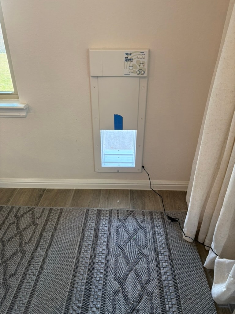 Pet door installation