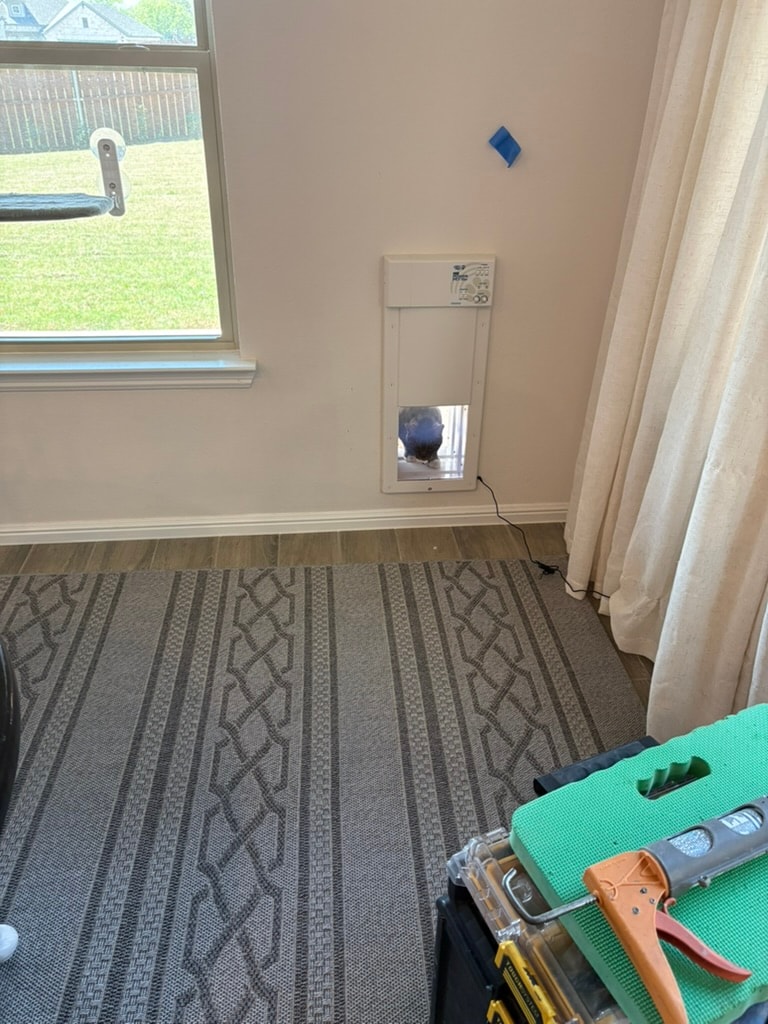 Pet door installation